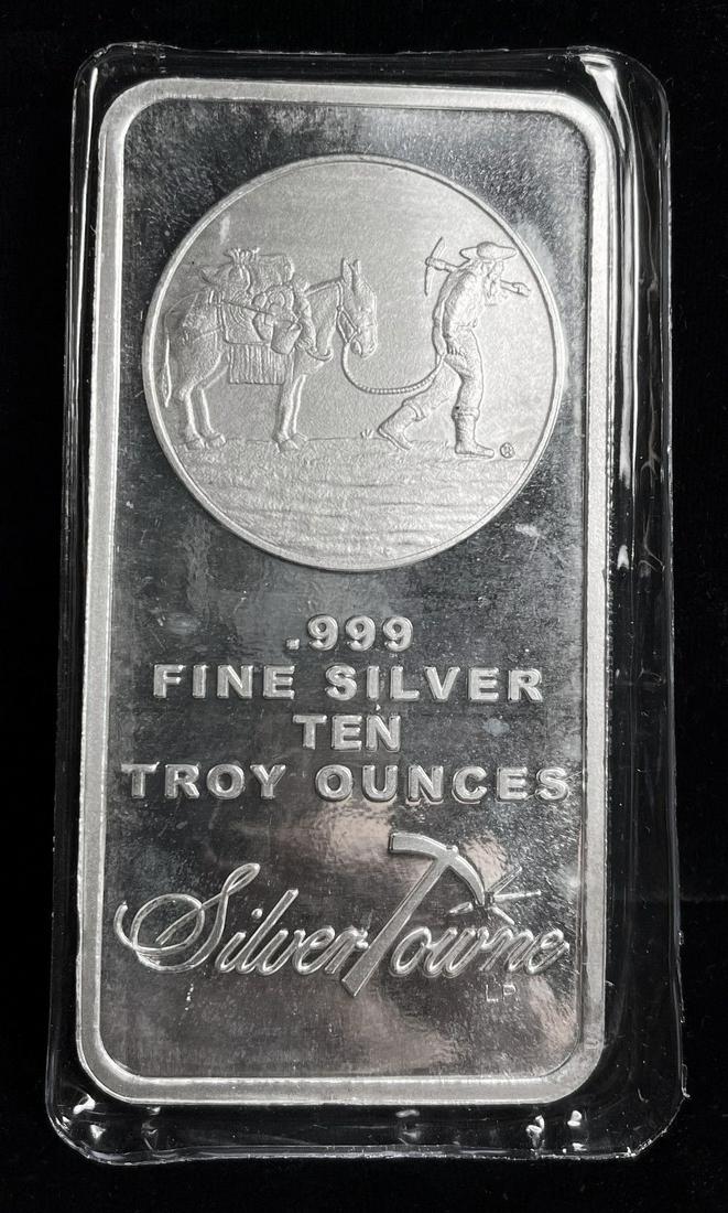10 oz Silver Silvertowne Bar (1 of 2)