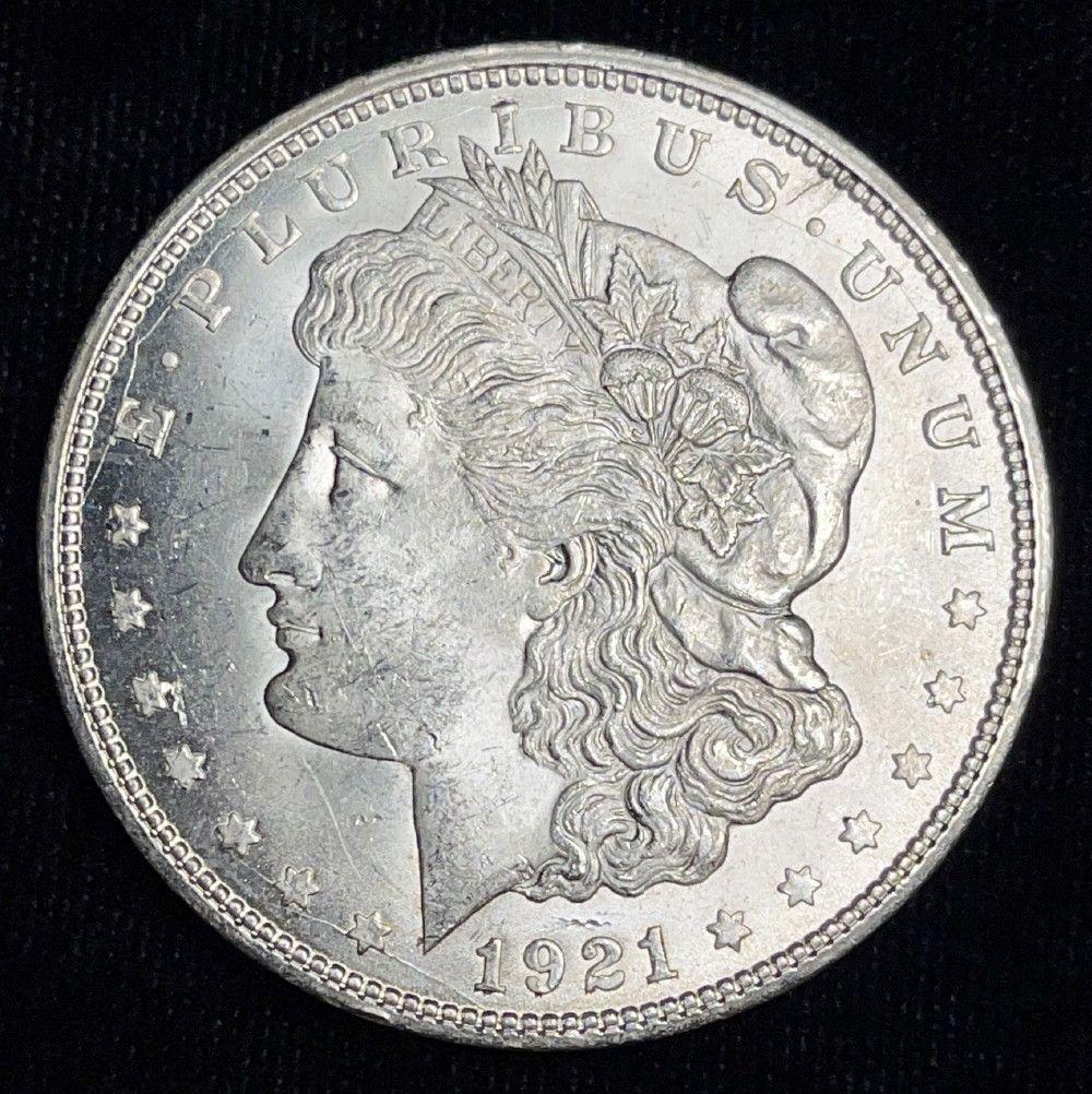 Exceptional Looking 1921-D Morgan Silver Dollar (1 of 2)