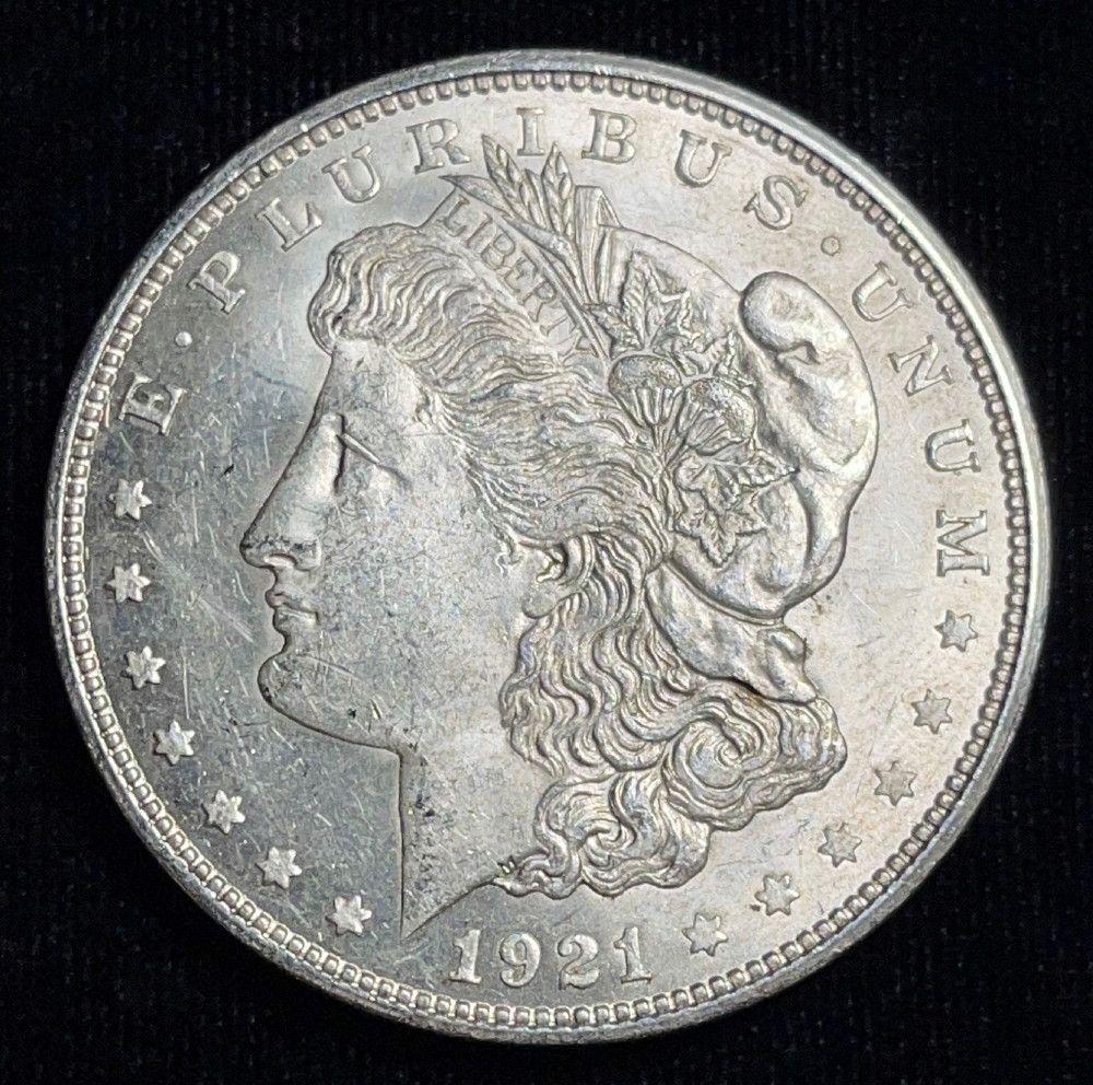 Exceptional Looking 1921-D Morgan Silver Dollar (1 of 2)