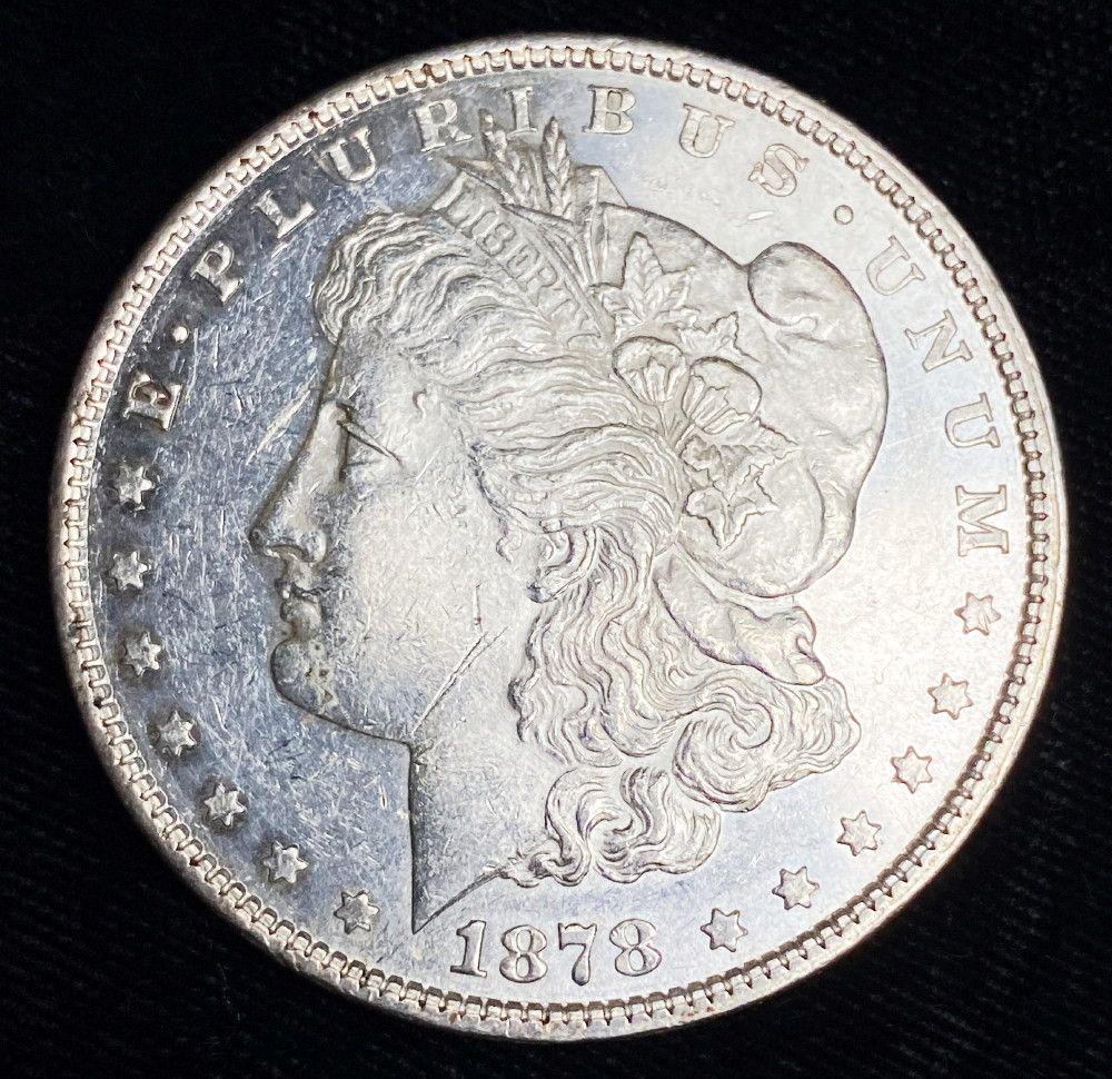 1878 7TF R. 1879 Morgan Silver Dollar AU (1 of 2)