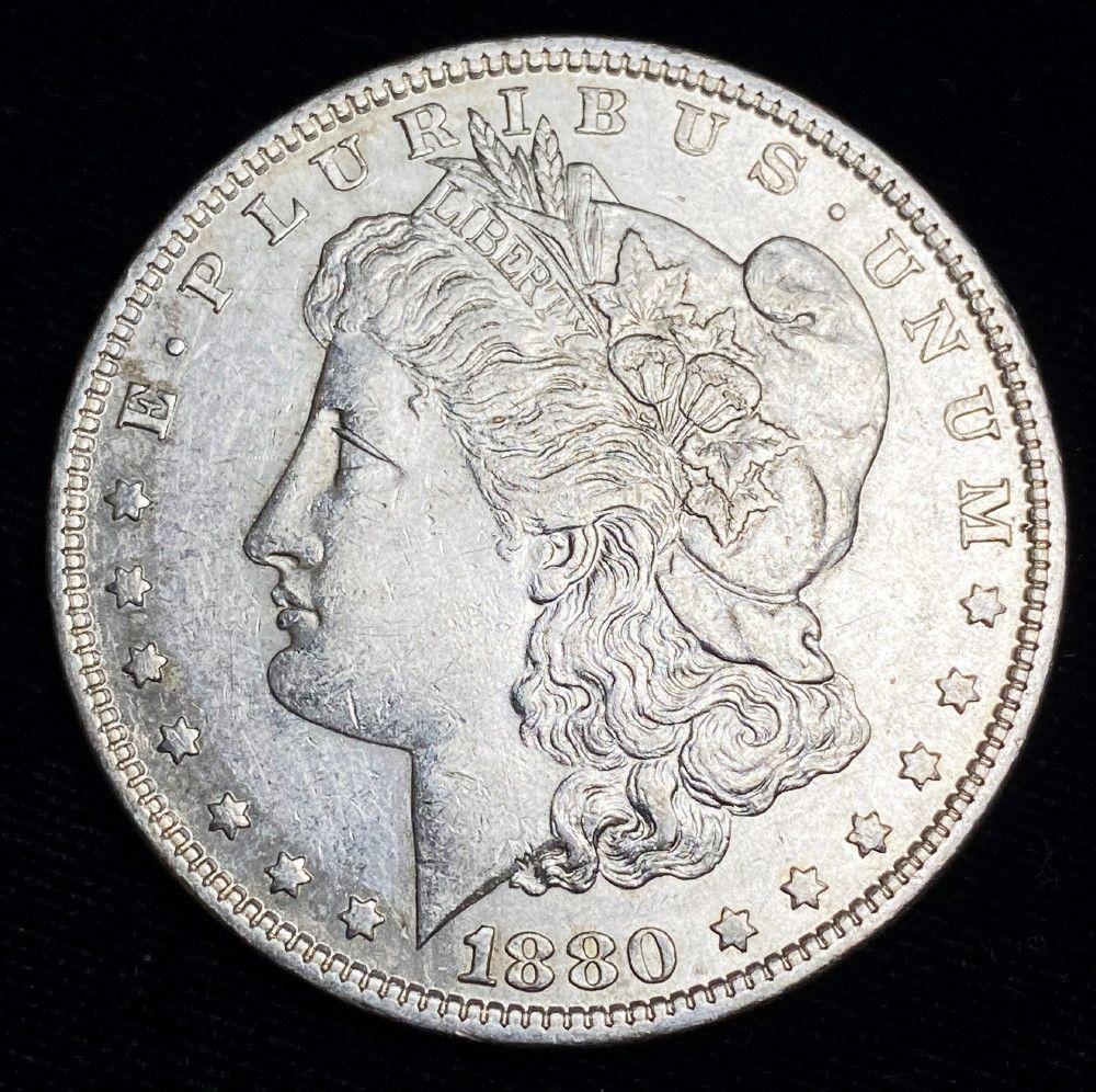 1880-O Morgan Silver Dollar AU (1 of 2)