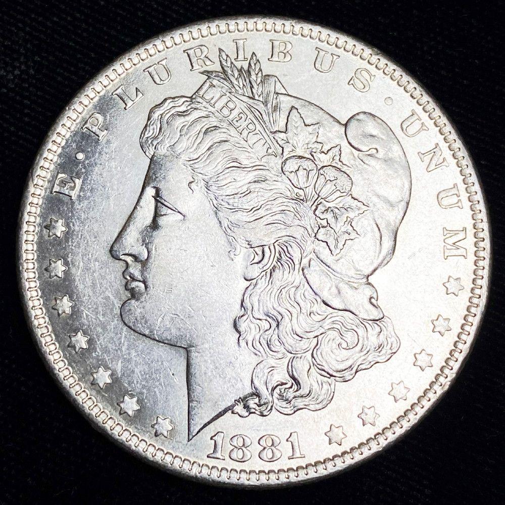 1881-O Morgan Silver Dollar AU (1 of 2)