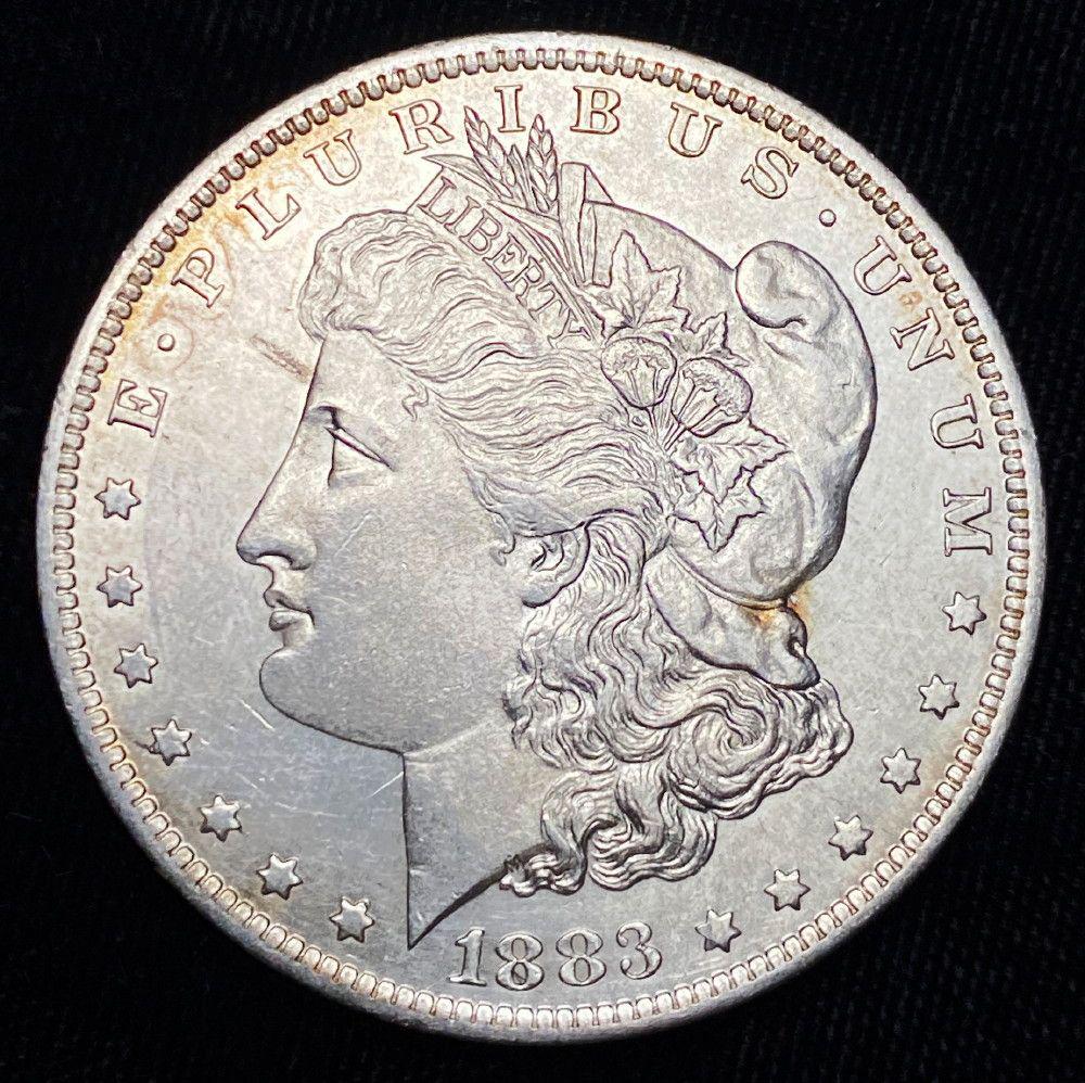 1883 Morgan Silver Dollar AU (1 of 2)
