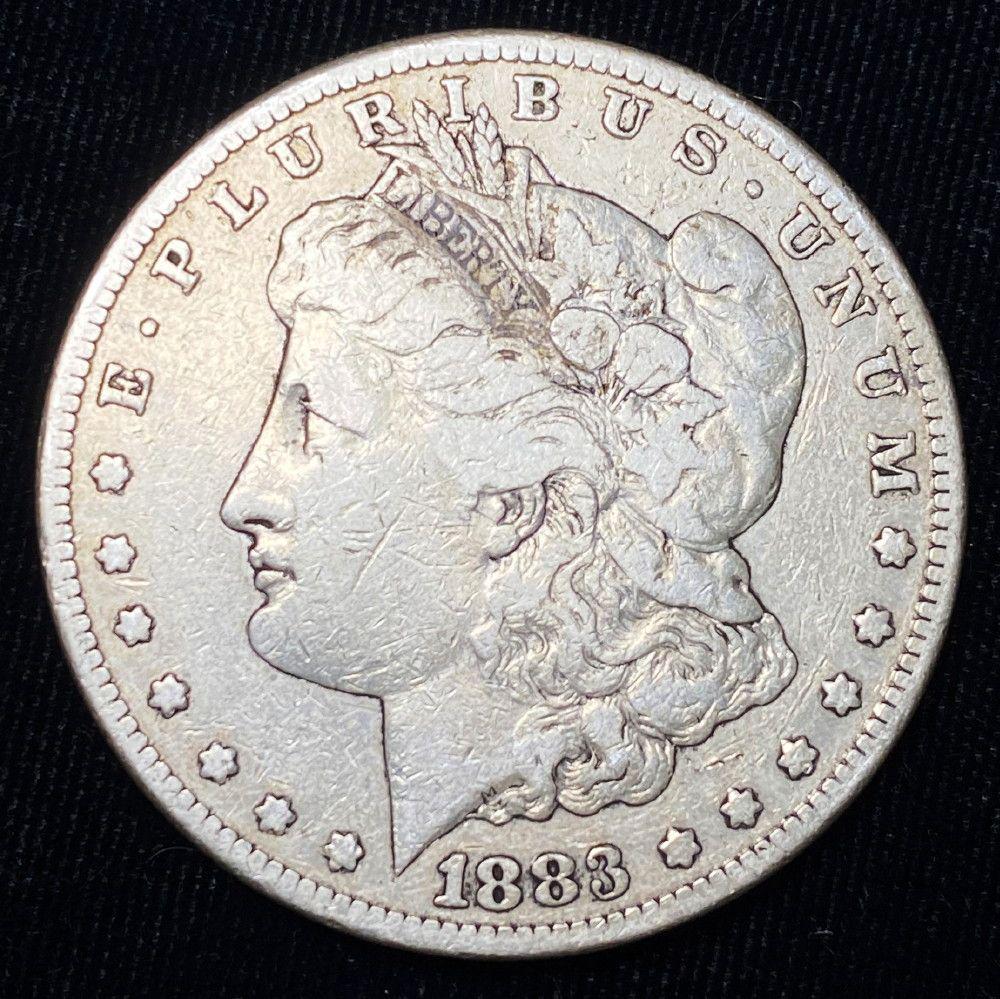 1883-S Morgan Silver Dollar F: Winner shall receive the exact coin shown here. (EM/ UB)
