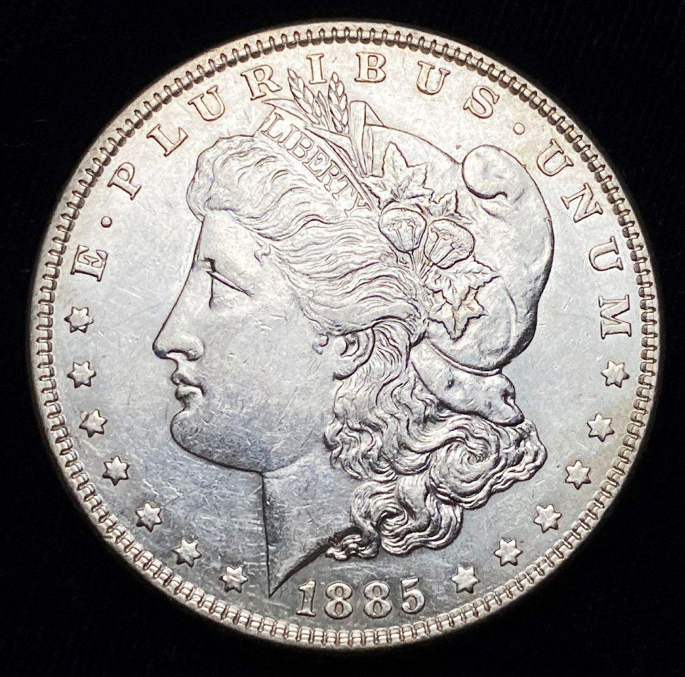 1885 Morgan Silver Dollar AU (1 of 2)