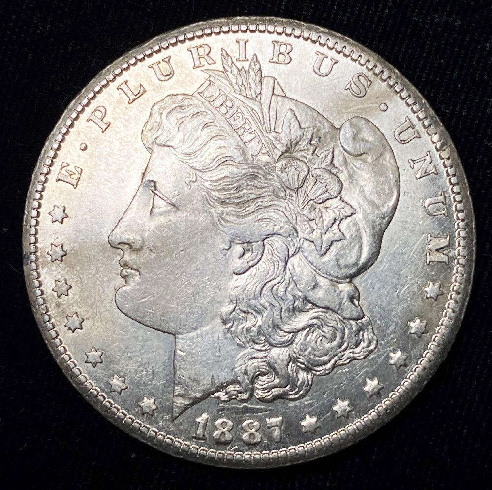 1887-S Morgan Silver Dollar AU (1 of 2)