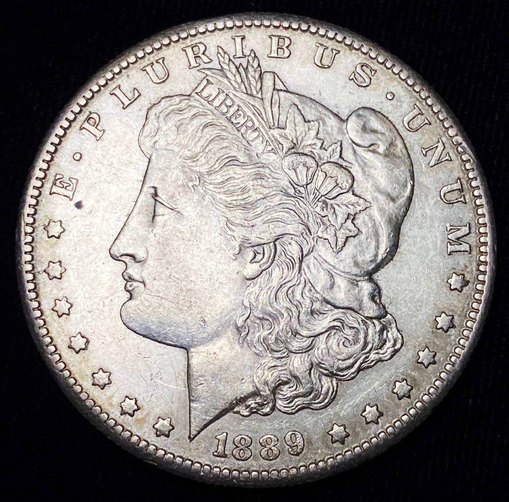 1889-S Morgan Silver Dollar AU (1 of 2)