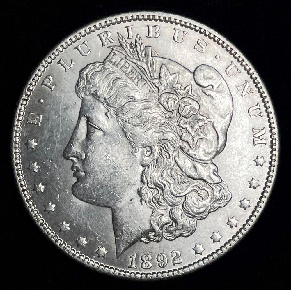 1892 Morgan Silver Dollar AU (1 of 2)