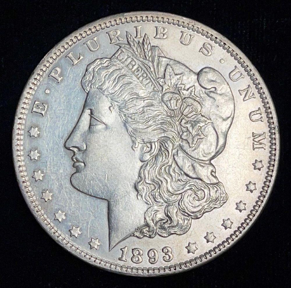 1893 Morgan Silver Dollar AU (1 of 2)
