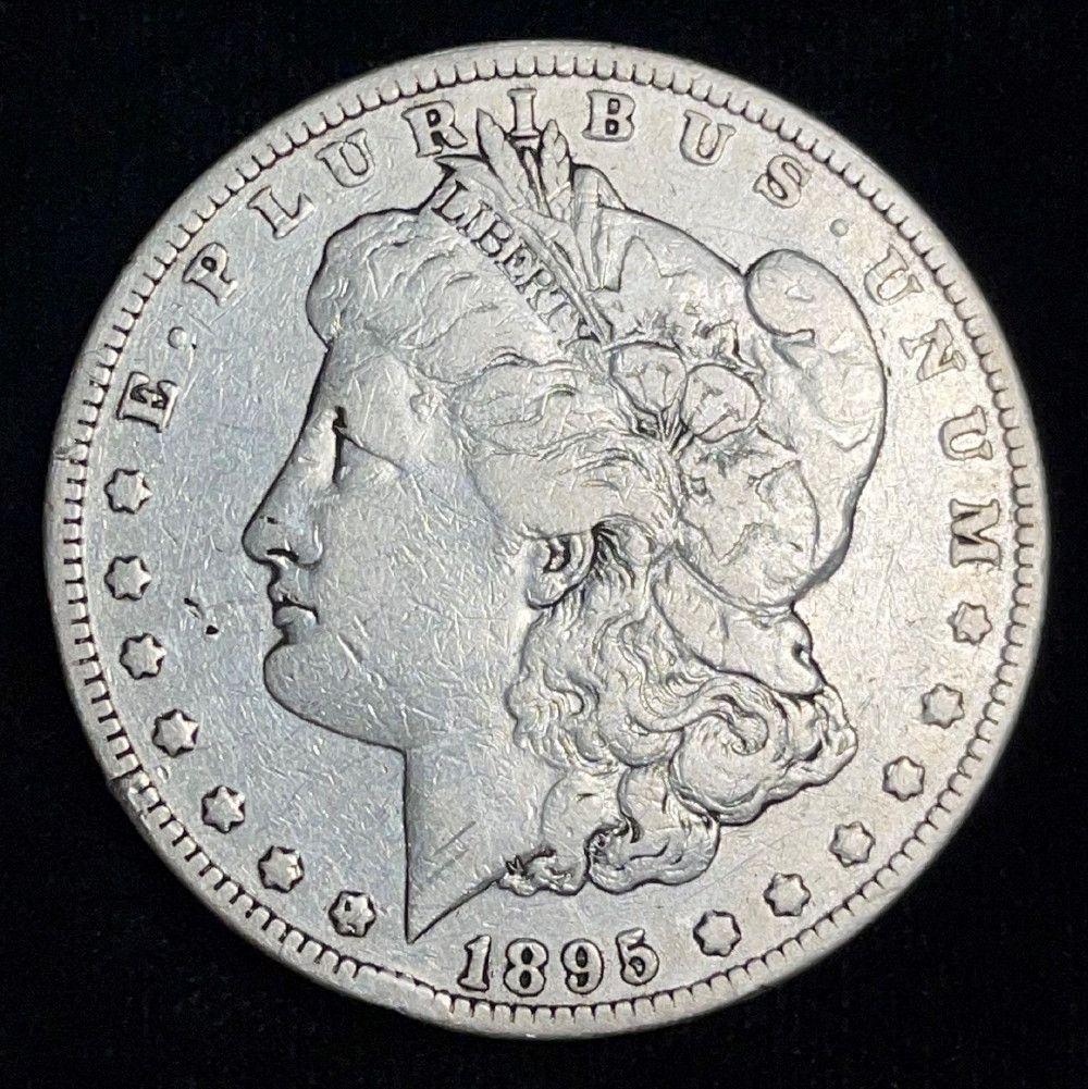 1895-O Morgan Silver Dollar VF (1 of 2)
