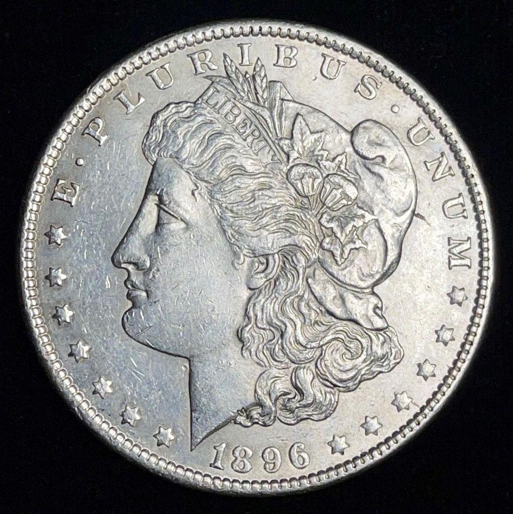 1896 Morgan Silver Dollar AU (1 of 2)