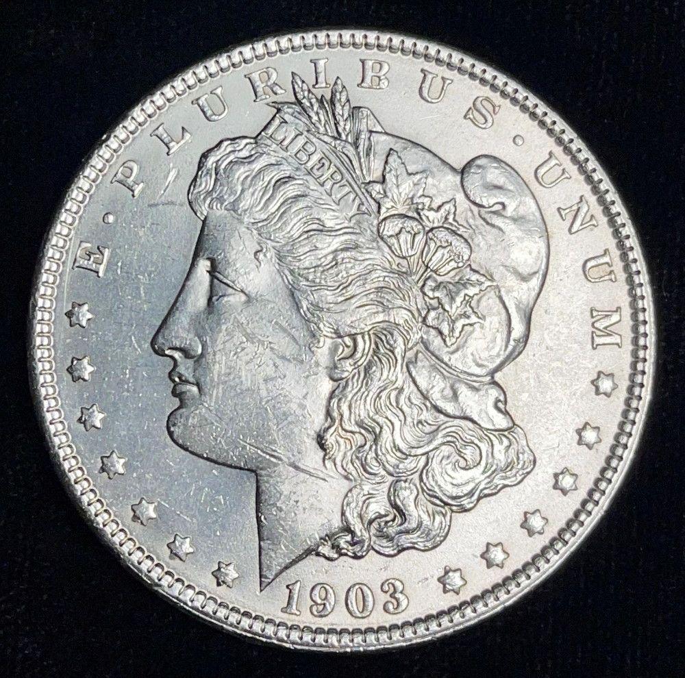 1903 Morgan Silver Dollar AU (1 of 2)