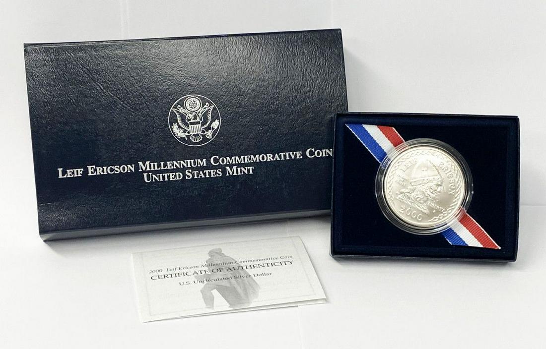US Mint 2000 Leif Ericson Millennium Commemorative Coin (1 of 3)