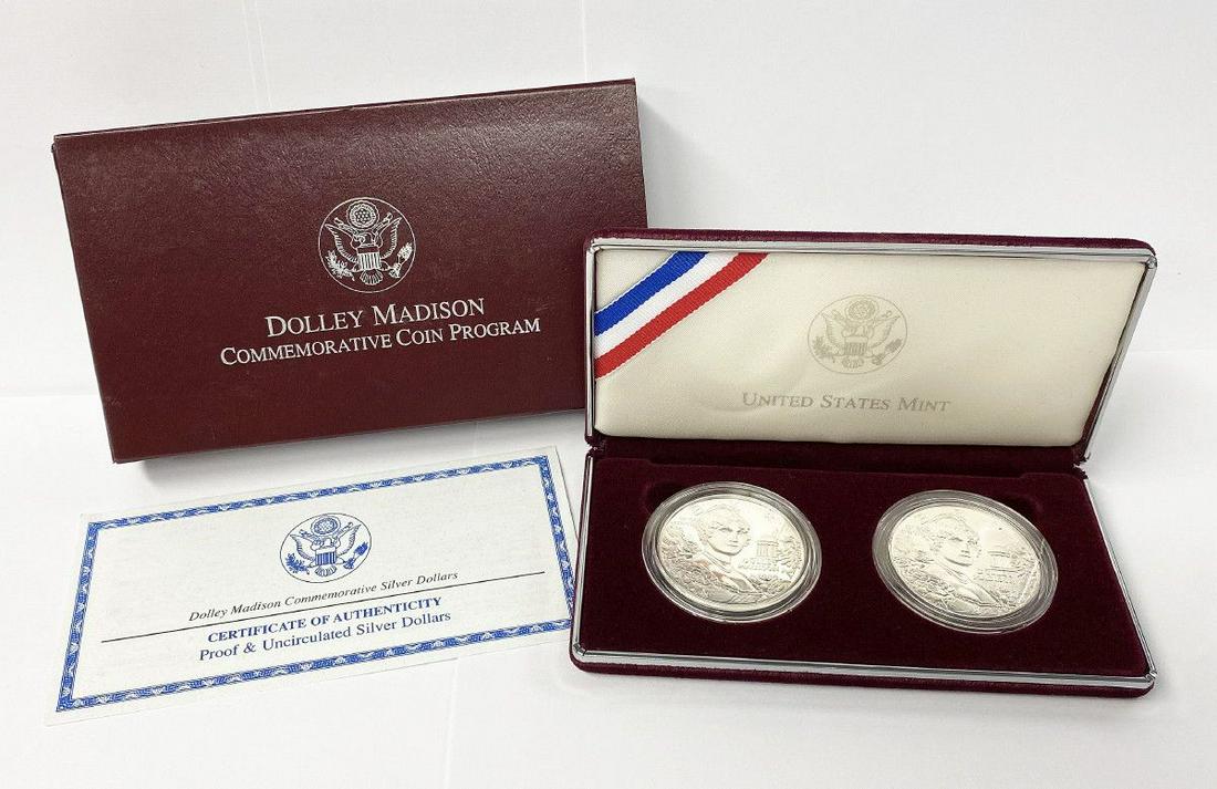 1999 Dolley Madison Commemorative Silver Dollars (1 of 3)