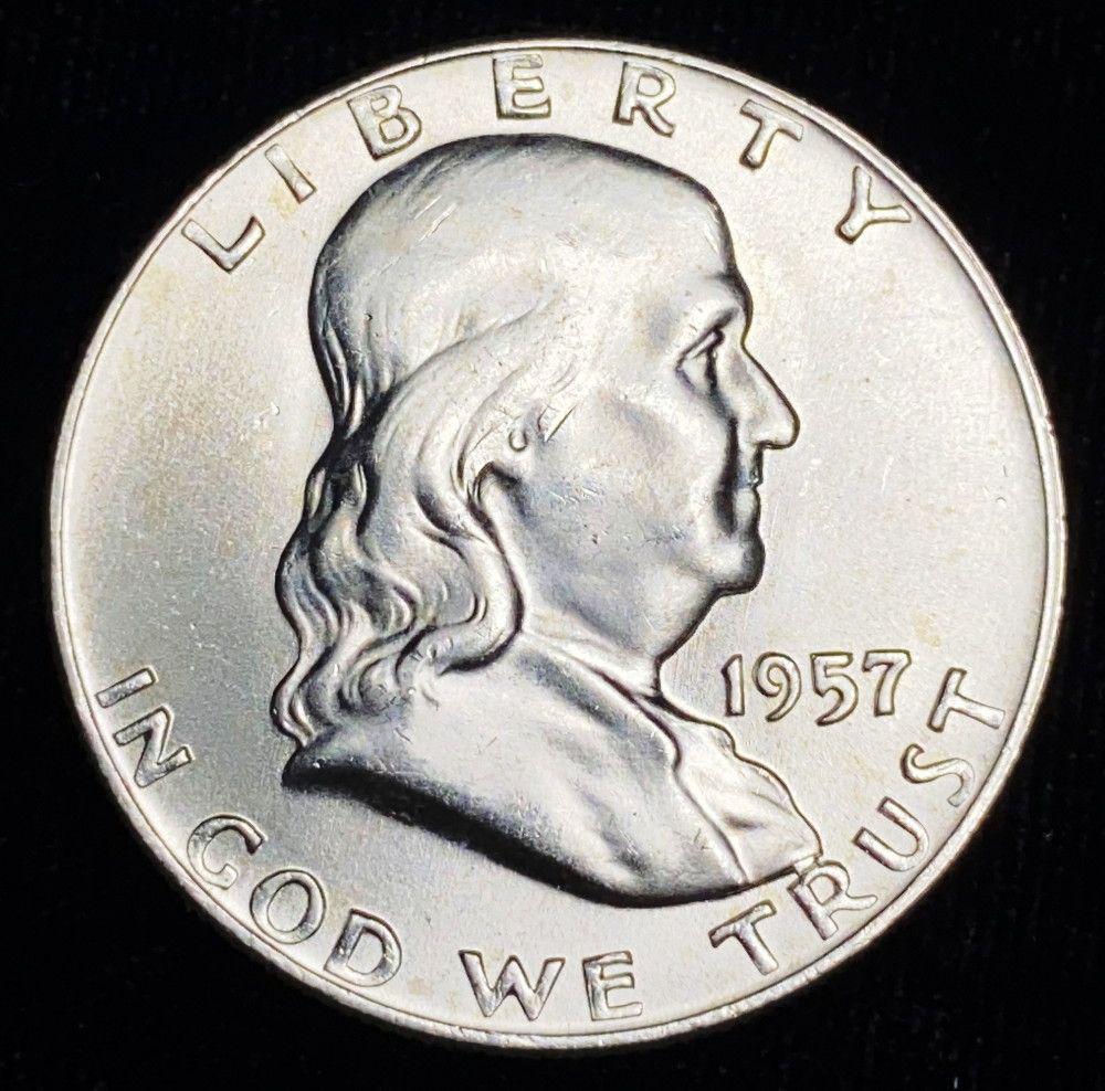 1957 Franklin Silver Half Dollar G (1 of 2)