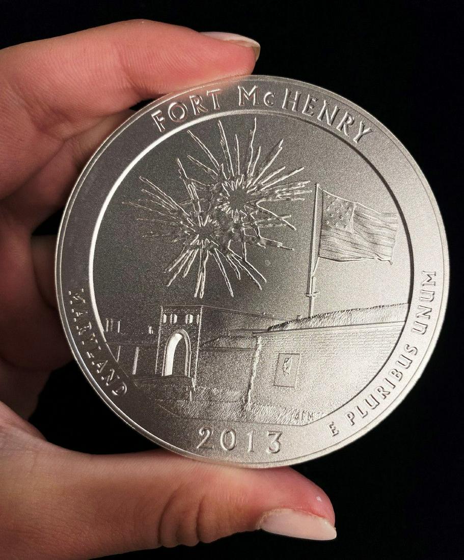 ATB 5 oz. Silver Collector Coin 2013 Fort McHenry (1 of 5)