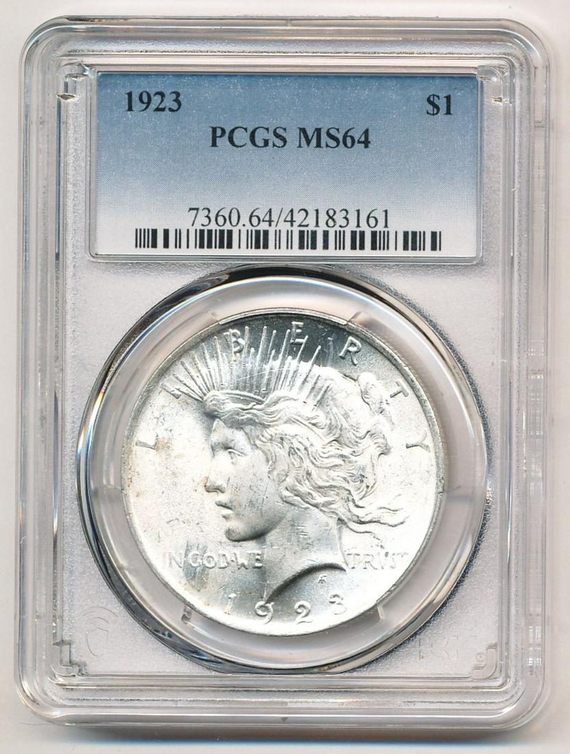 1923 Peace Silver Dollar PCGS MS64 (1 of 2)