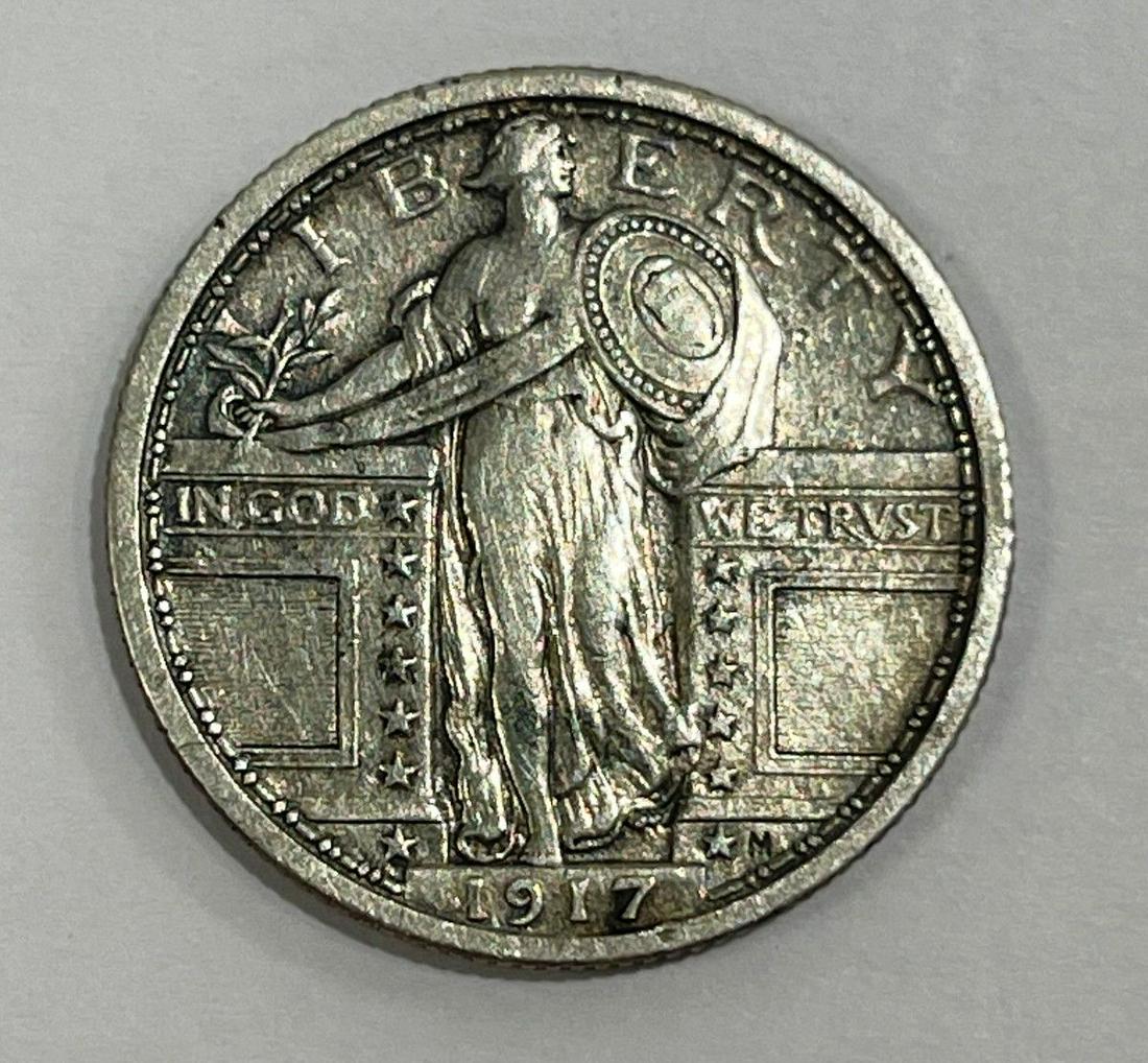 1917 Type 1 Standing Liberty Quarter Very Fine (1 of 2)
