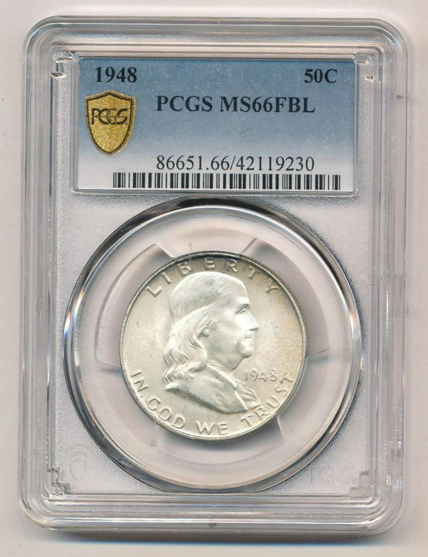 1948 Franklin Half Dollar PCGS MS66 FBL (1 of 7)