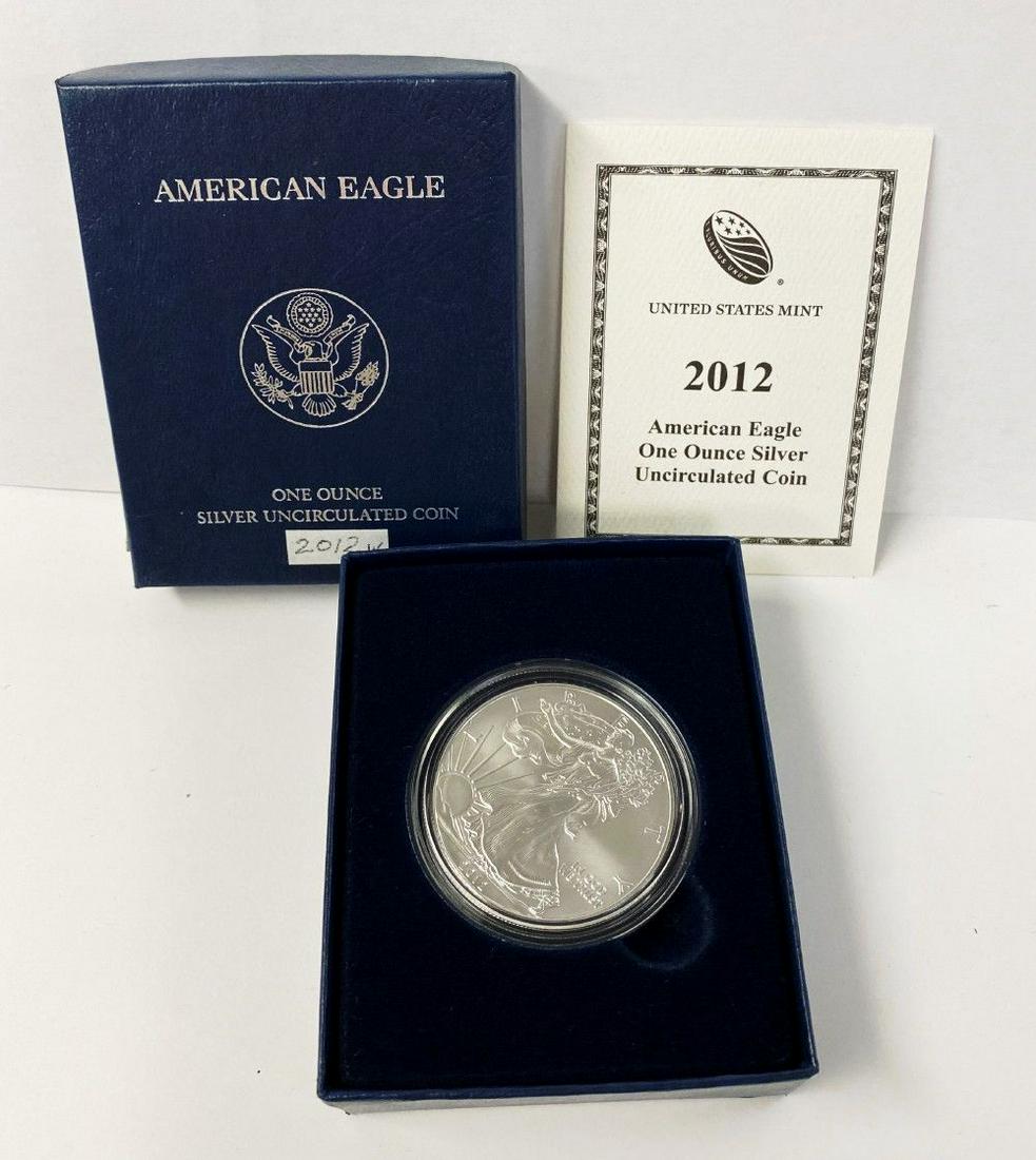 Burnished American Silver Eagle 2012-W (1 of 3)