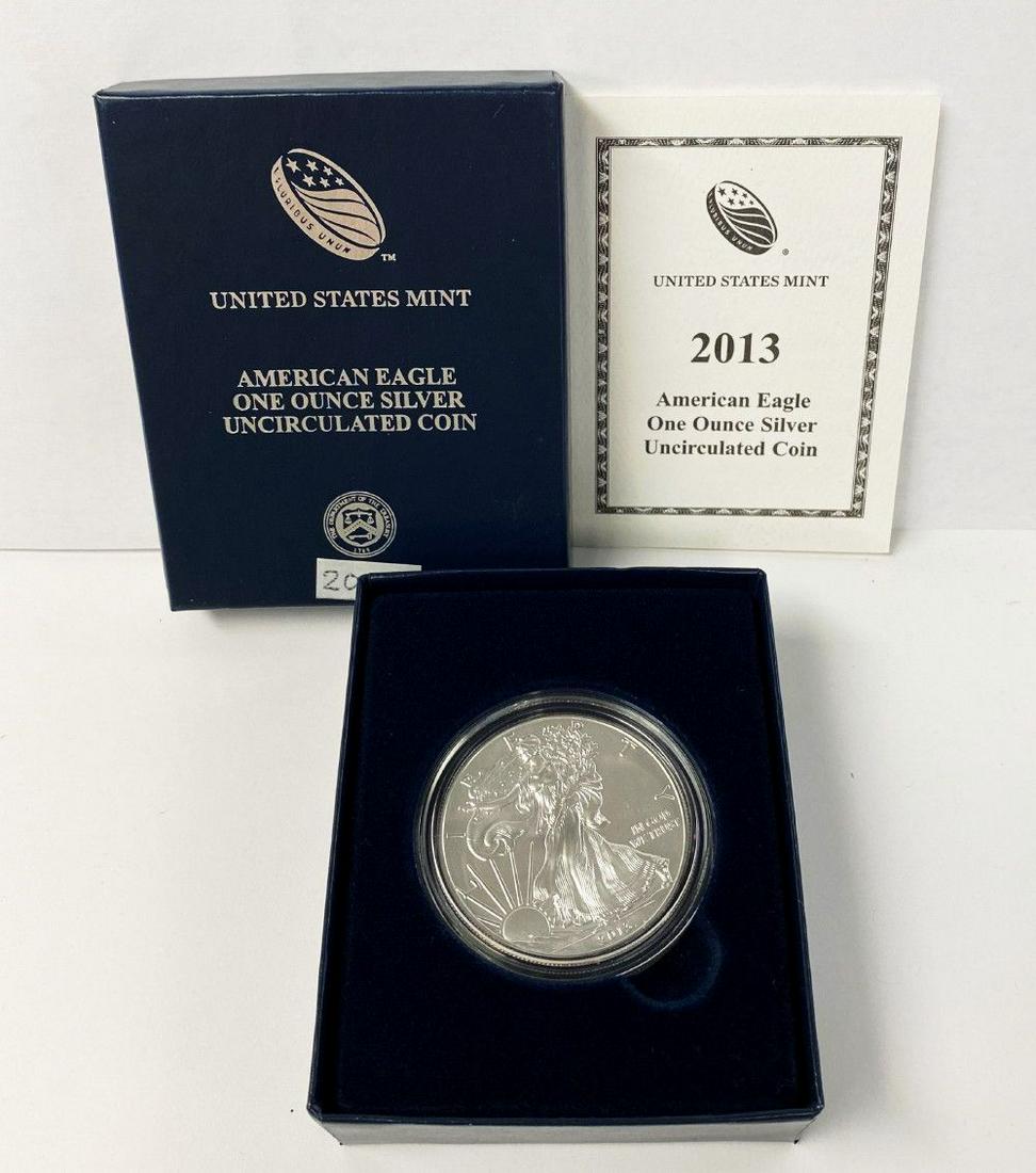 Burnished American Silver Eagle 2013-W (1 of 3)