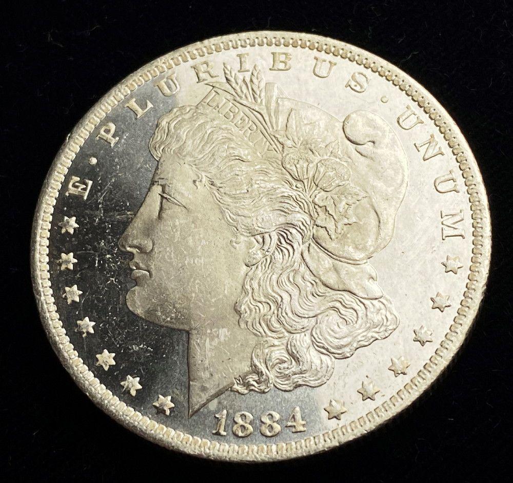 1884-O Morgan Silver Dollar MS64DMPL (1 of 7)