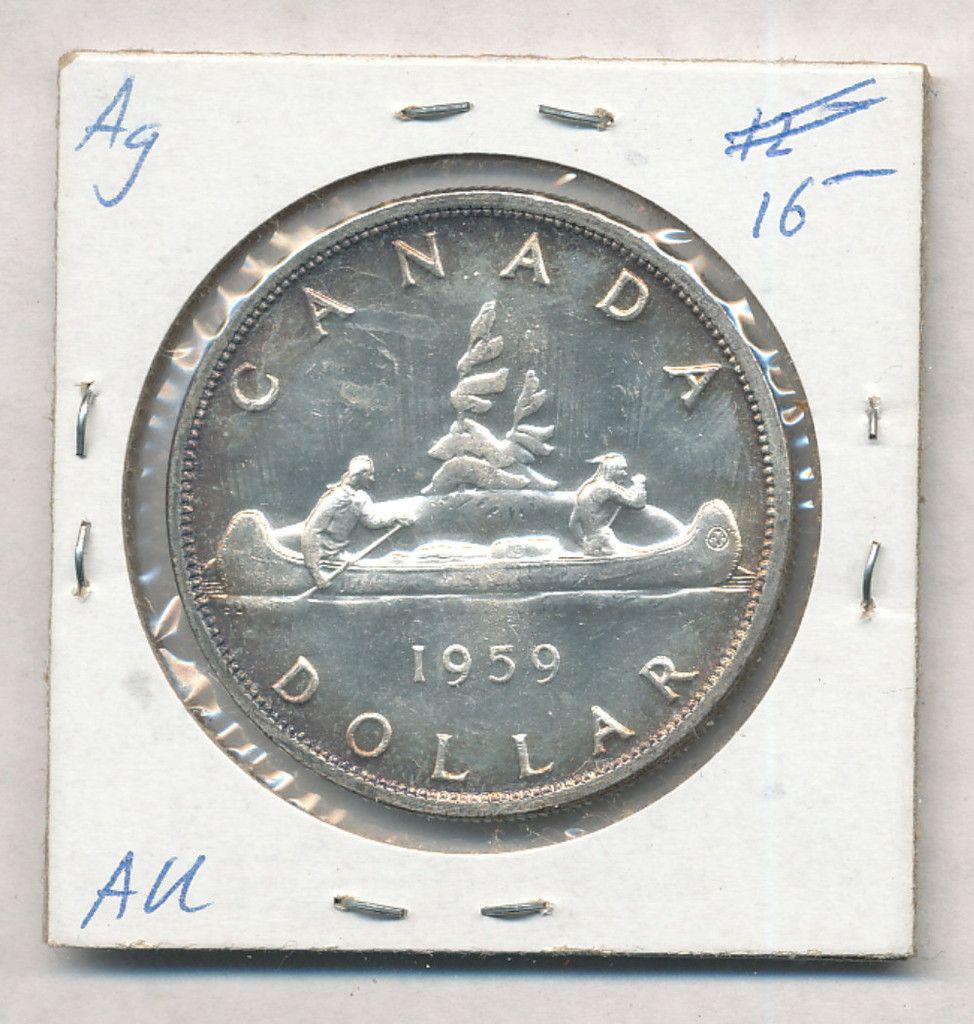 1959 Canada 80% Silver Dollar (1 of 2)