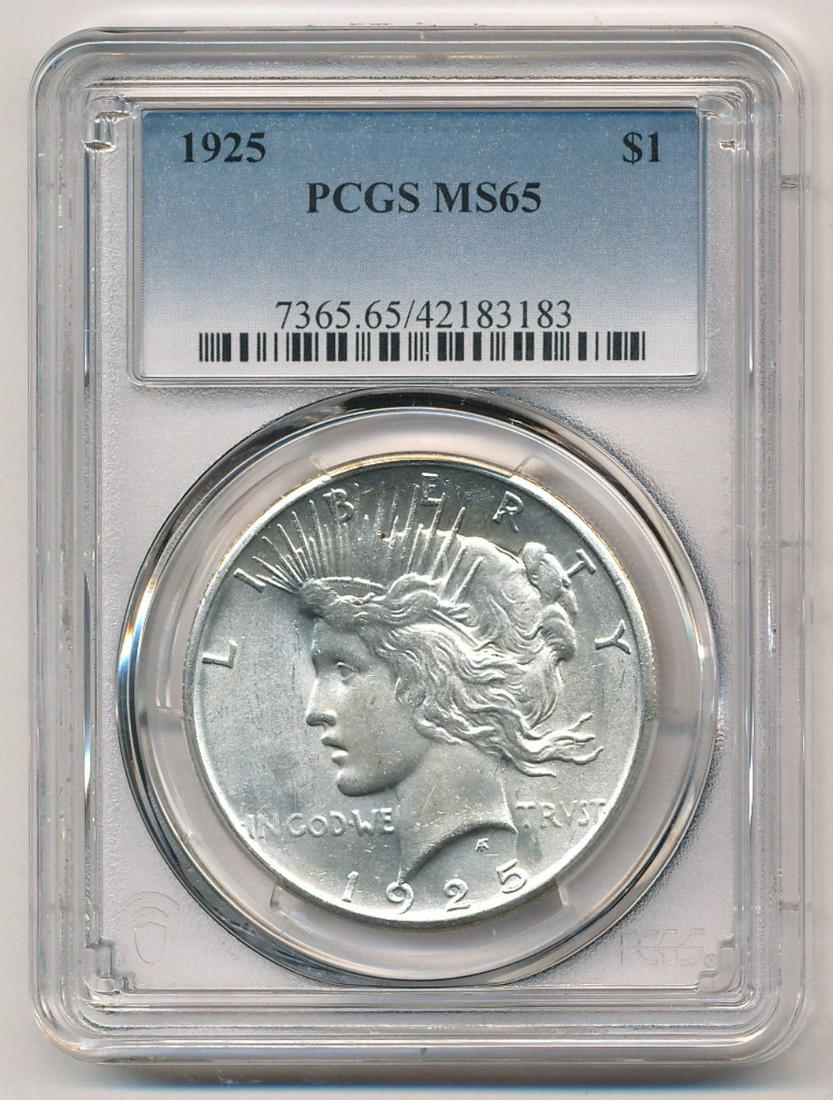 1925 Peace Silver Dollar PCGS MS65 (1 of 2)
