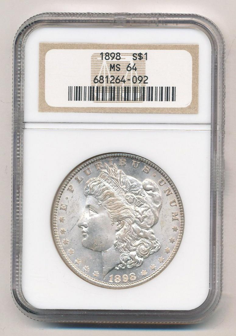 1898 Morgan Silver Dollar NGC MS64 (1 of 2)
