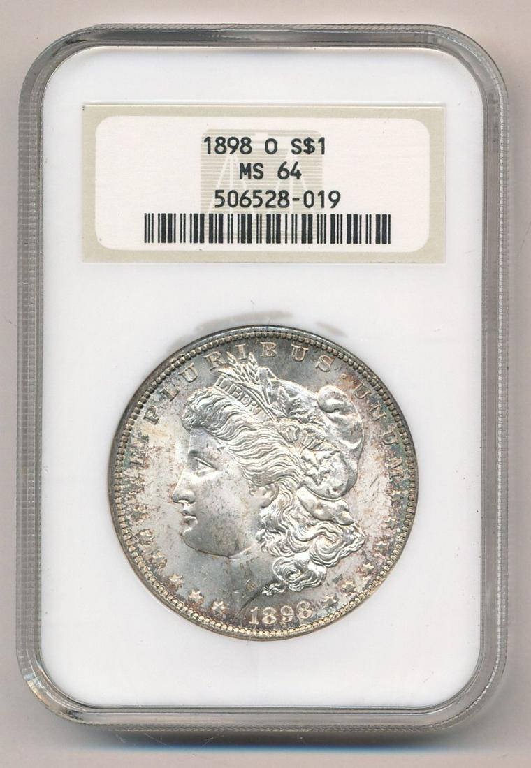 1898-O Morgan Silver Dollar Old Fatty NGC MS64 (1 of 2)