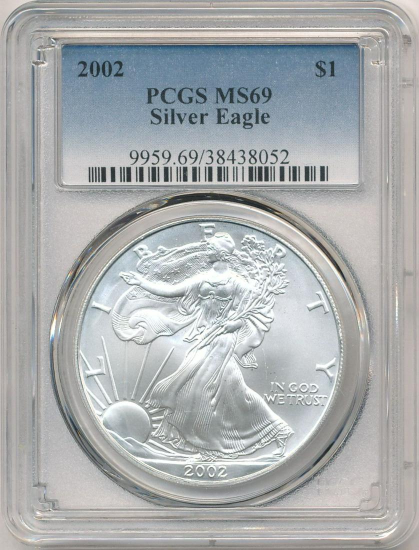 2002 American Silver Eagle PCGS MS69 (1 of 4)
