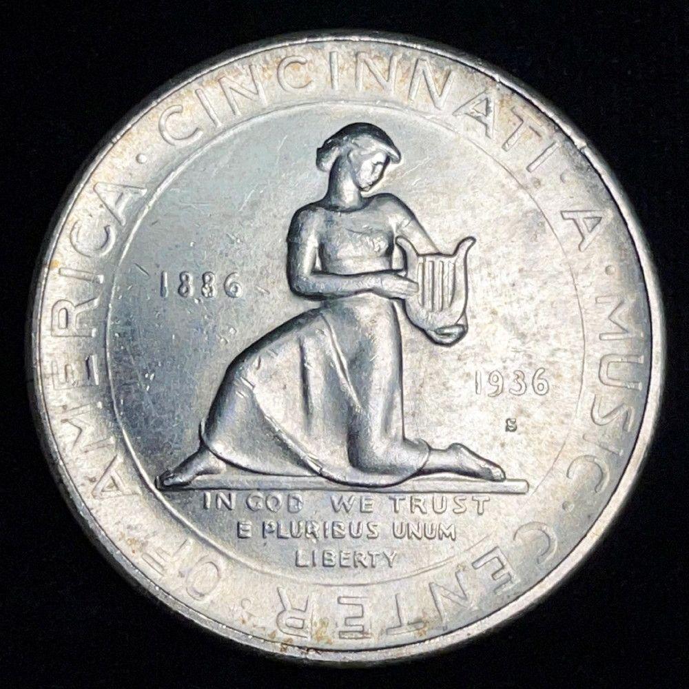 1936-S Cincinnati Commemorative Half Dollar MS64: Winner will receive the one coin photographed here. (EM/ ULP)