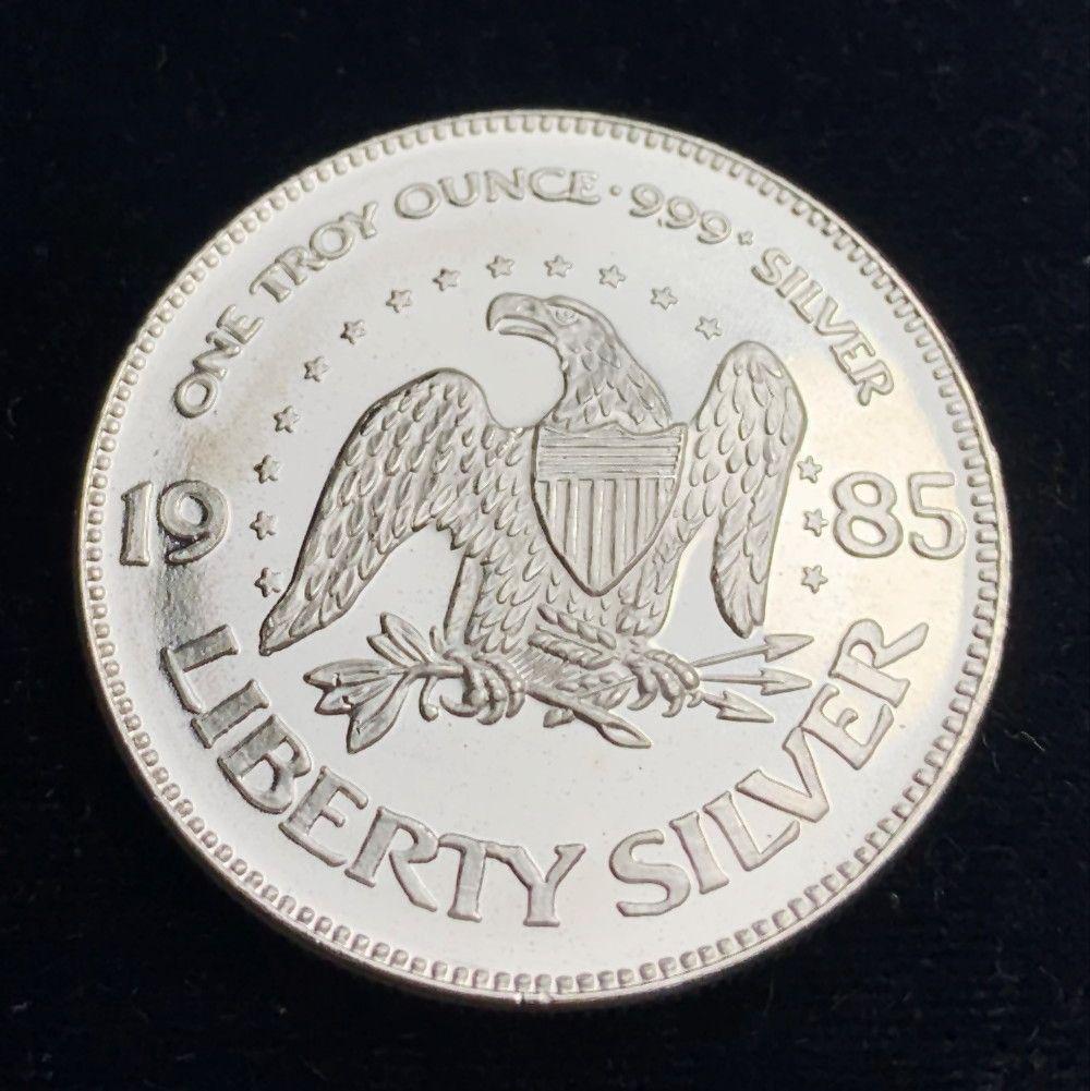 1985 A-Mark Liberty 1 oz .999 Silver Round (1 of 2)