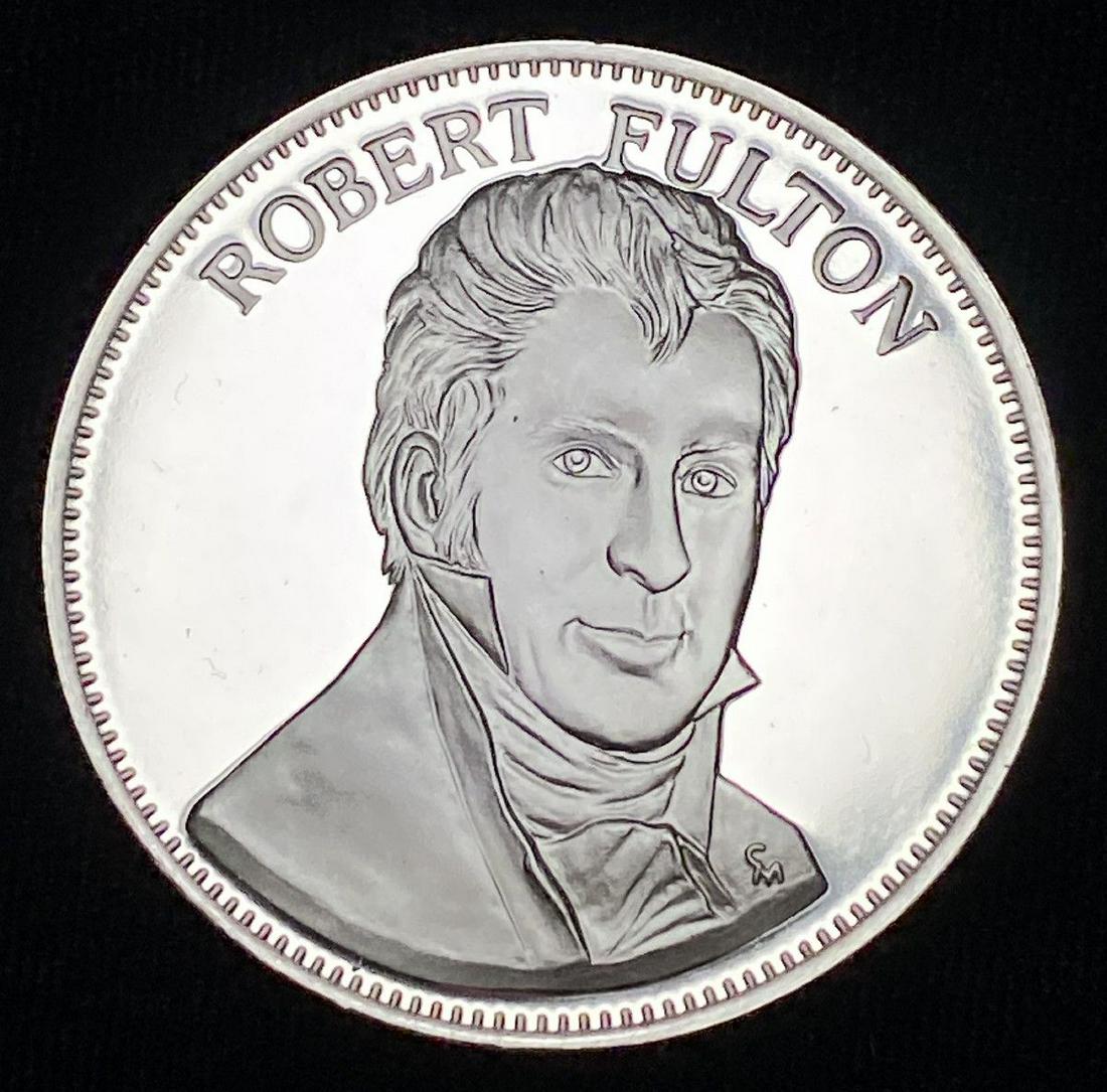 1976 Proof Sterling Silver Medal Robert Fulton (1 of 5)