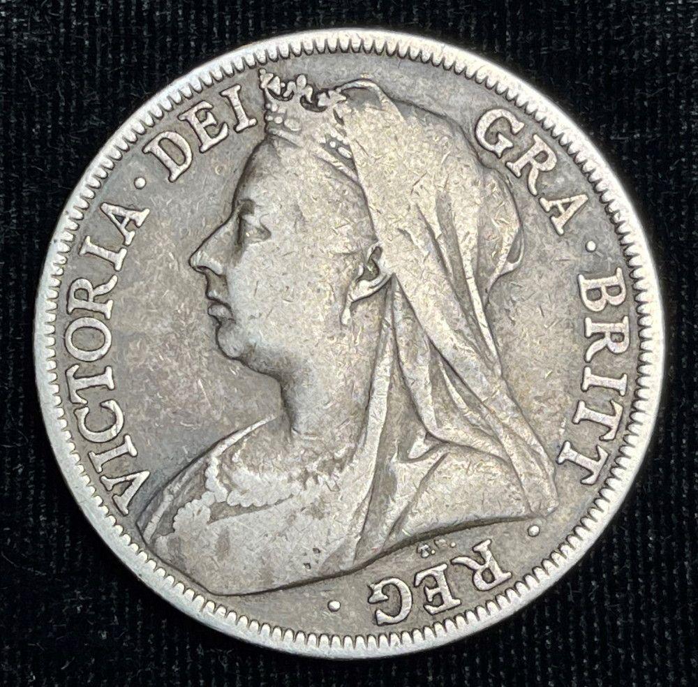 1895 Great Britain Half Crown 92.5% Silver (1 of 2)