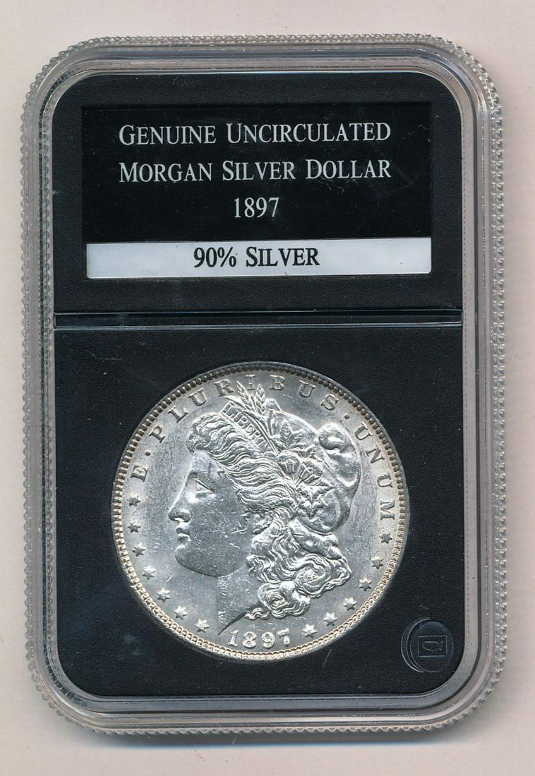 1897 Morgan Silver Dollar Uncirculated Coin (1 of 2)