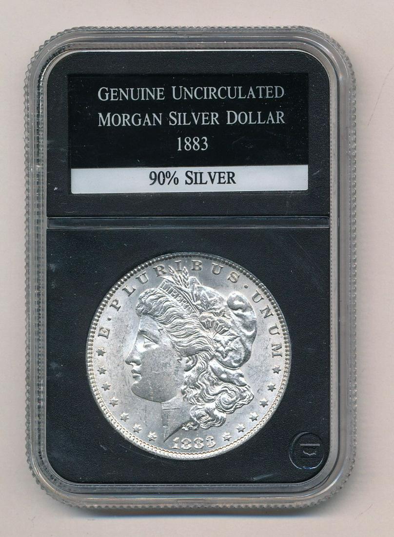 1883 Morgan Silver Dollar Uncirculated Coin (1 of 2)