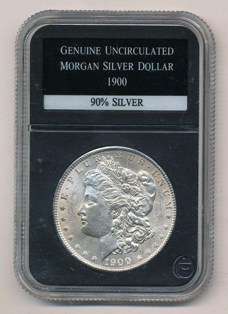 1900 Morgan Silver Dollar Uncirculated Coin (1 of 2)