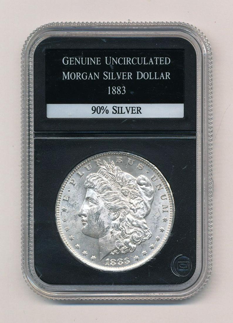 1883 Morgan Silver Dollar Uncirculated Coin (1 of 2)