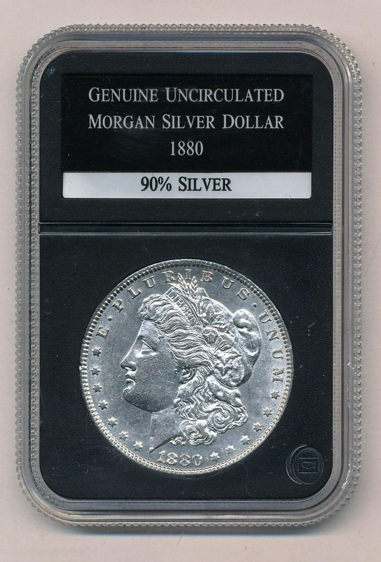 1880 Morgan Silver Dollar Uncirculated Coin (1 of 2)