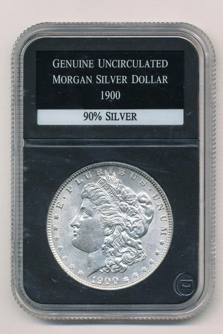 1900 Morgan Silver Dollar Uncirculated Coin (1 of 2)