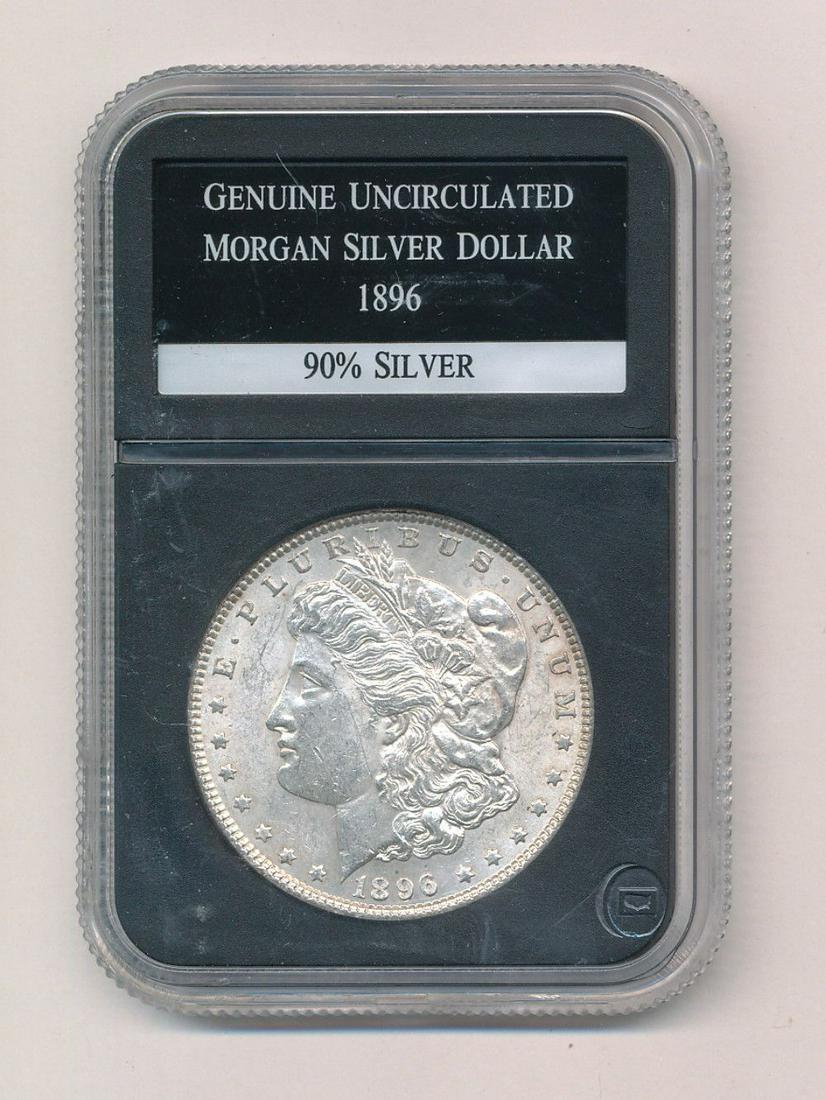 1896 Morgan Silver Dollar Uncirculated Coin (1 of 2)