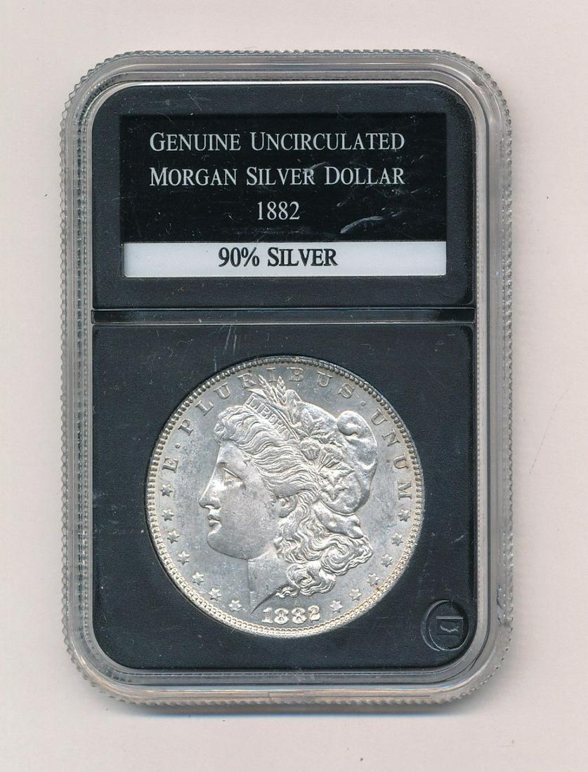 1882 Morgan Silver Dollar Uncirculated Coin (1 of 2)