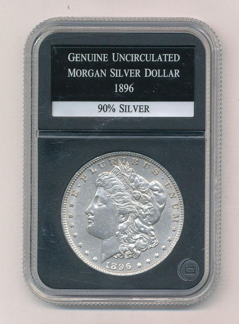 1896 Morgan Silver Dollar Uncirculated Coin (1 of 2)