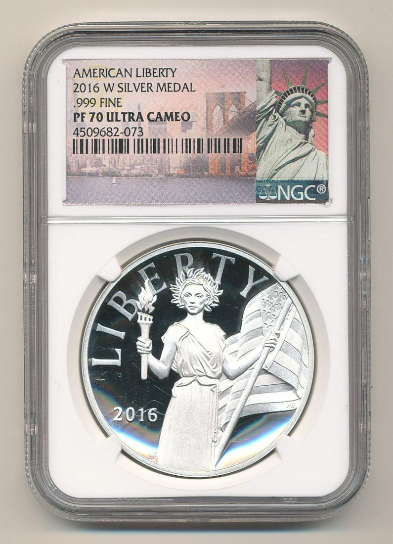 2016-W American Liberty Silver Medal NGC PF70 Ultra Cam (1 of 2)