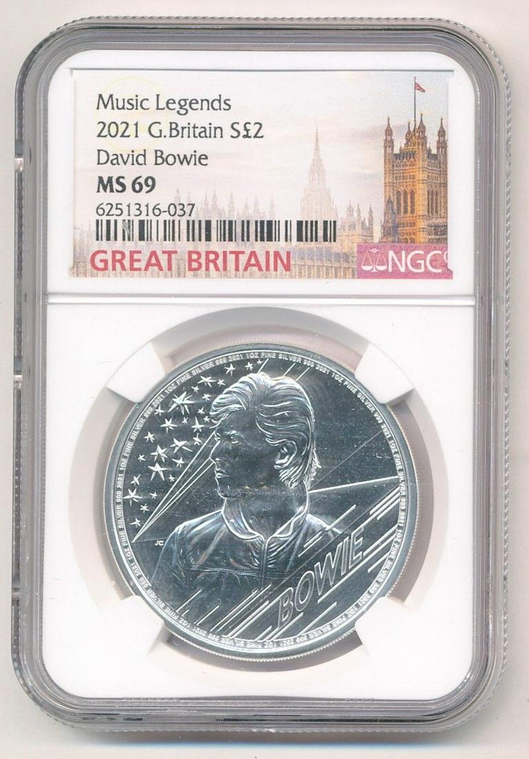 2021 Music Legend David Bowie Commemorative 1 oz Coin (1 of 2)