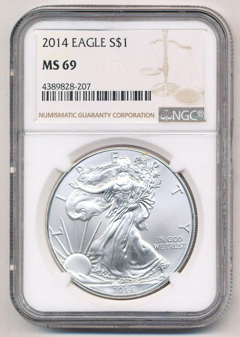 2014 American Silver Eagle NGC MS69 (1 of 2)