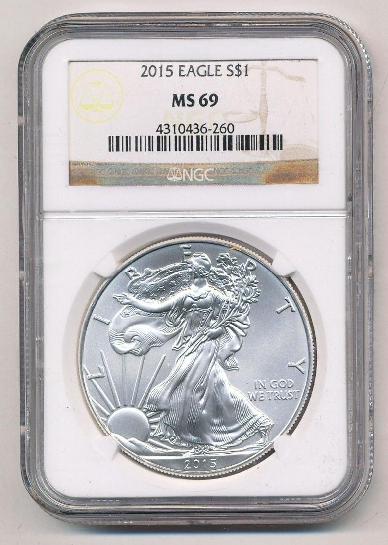 2015 American Silver Eagle NGC MS69 (1 of 2)
