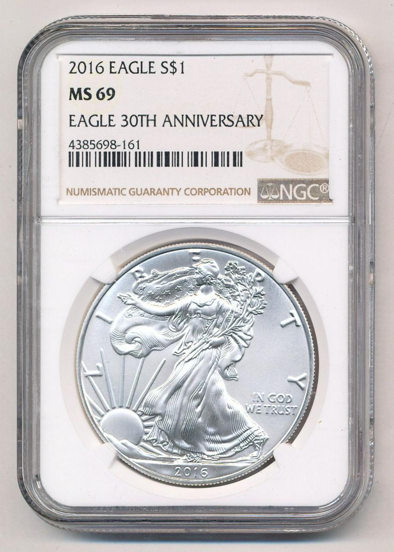 2016 American Silver Eagle NGC MS69 (1 of 2)