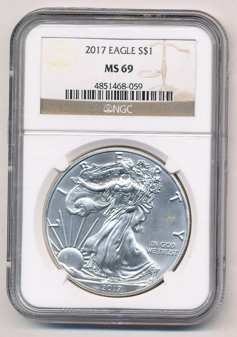 2017 American Silver Eagle NGC MS69 (1 of 2)
